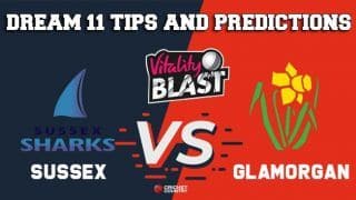 Dream11 Team Sussex vs Glamorgan South Group VITALITY T20 BLAST ENGLISH T20 BLAST – Cricket Prediction Tips For Today’s T20 Match SUS vs GLA at Cardiff